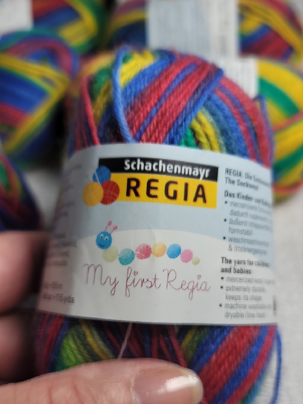 Multicolor Rainbow Sock Yarn - Bright Rainbow Colors - Picture 3 of 8